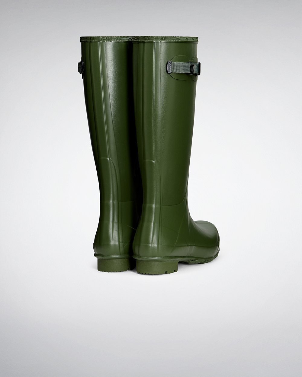 Hunter Norris Field Tall Rain Boots - Discount Mens Green - VZYGXW578